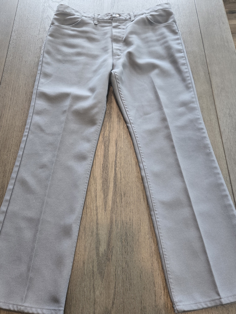Vintage Wrangler Wrancher Polyester Dress Jeans / 40x32 USA Gray Cowboy